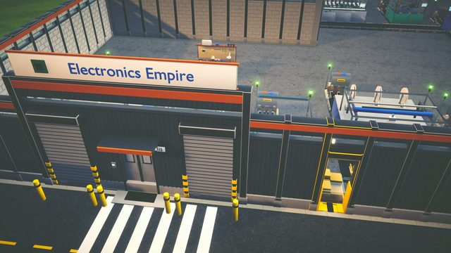 The factory's front gate and company sign
