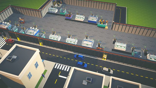 An overview of a large factory